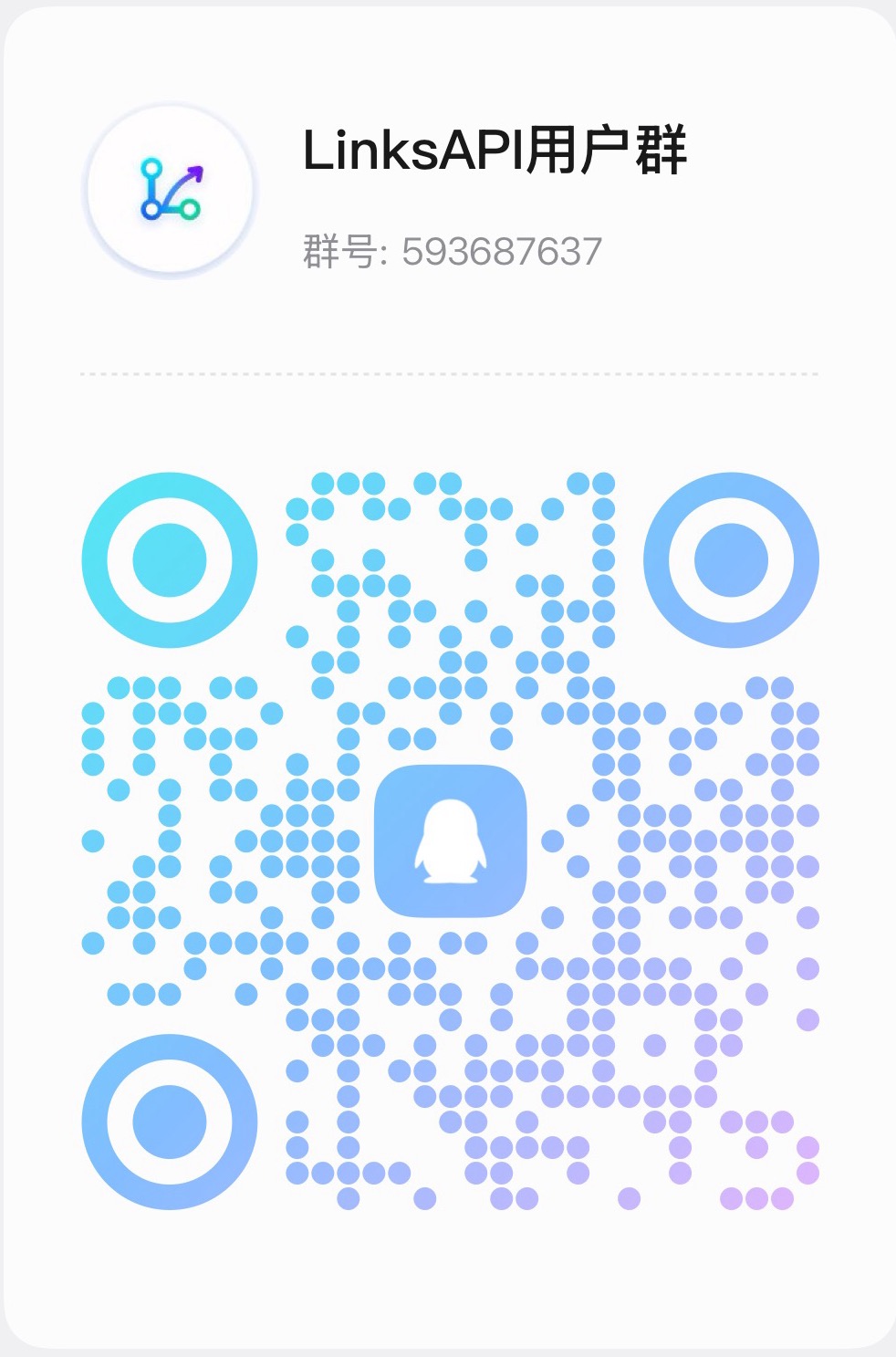 LinksAPI QQ 用户群二维码